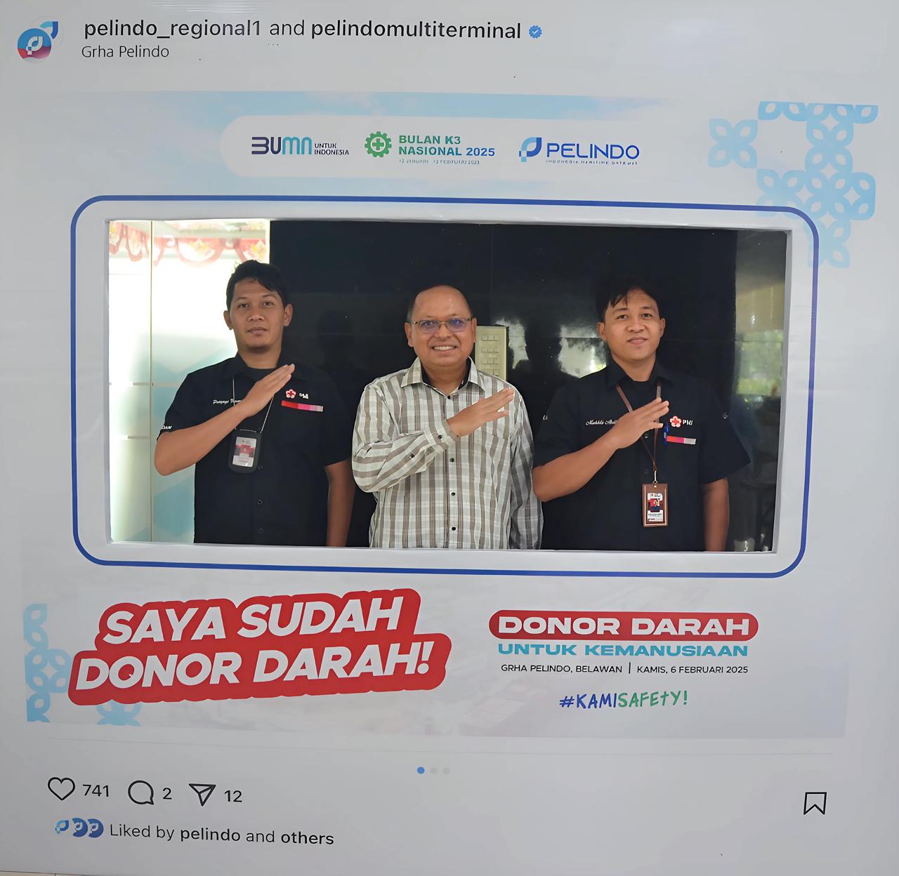 Donor Darah, Aksi Nyata Kepedulian Pelindo pada Bulan K3