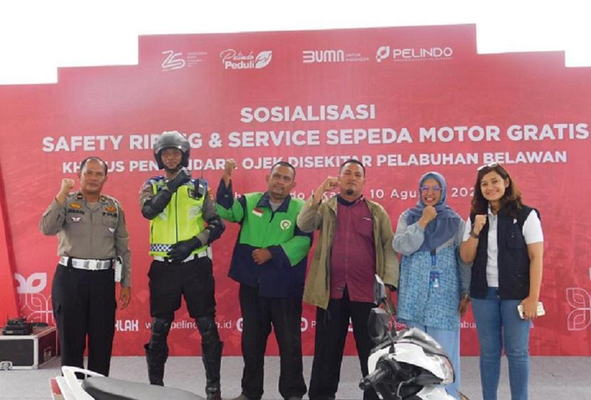Sambut 78 Tahun Kemerdekaan RI, Pelindo Group Beri Servis Gratis Ojol Sekitar Pelabuhan